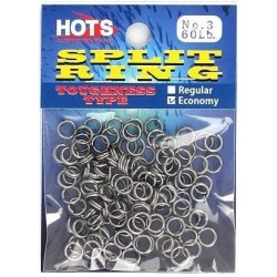 Hots Split Ring size 3 (60lb) economy (120pcs)