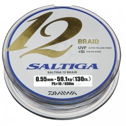 Daiwa Saltiga 12 Braid - 600m 0.55mm 59.1Kg (130lb)