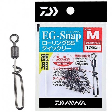 Daiwa EG-SNAP Rolling SS - Size M (12pcs)