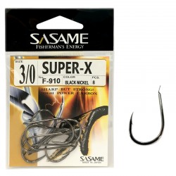 Sasame F-910 Super-X Black Nickel 3/0 (8 pcs)