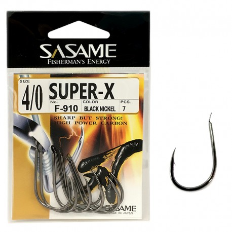 Sasame F-910 Super-X Black Nickel 4/0 (7 pcs)