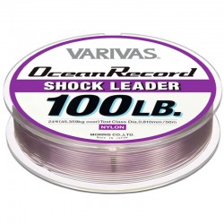 Varivas Ocean Record Shock Leader 50m 100lb (24-0.81mm) Misty Purple