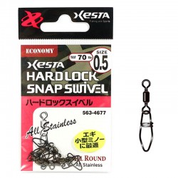 Xesta Hard Lock Snap Swivel Size 0.5-70lb (6pcs)