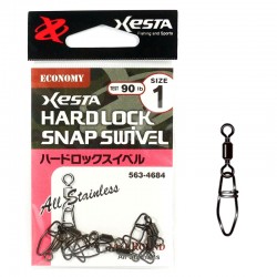 Xesta Hard Lock Snap Swivel Size 1-90lb (6pcs)