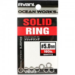 Varivas Avani Solid Ring 5.0mm 160lb (8pcs)