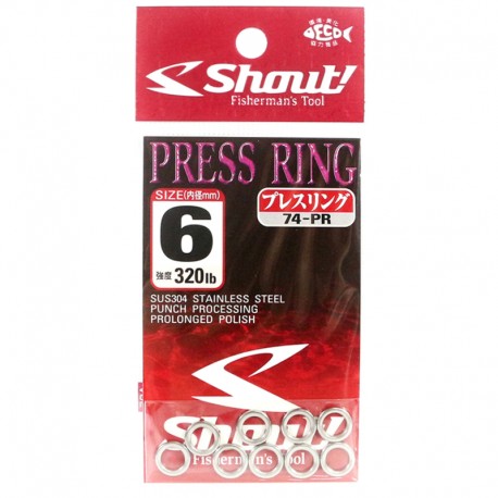Shout Press Ring 6.0mm 320lb (9pcs)