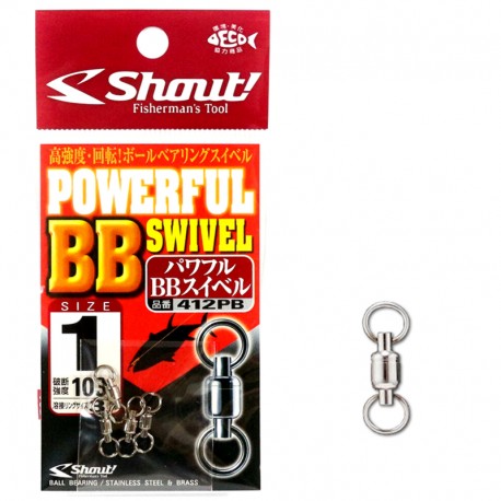 Shout Powerful BB Swivel size 1 - 103lb (4pcs)