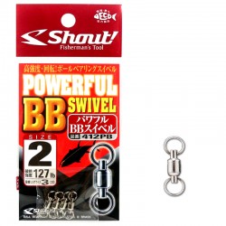 Shout Powerful BB Swivel size 2 - 127lb (4pcs)