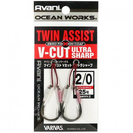 Varivas Twin Assist V-Cut Ultra Sharp - 2/0 (2pcs)