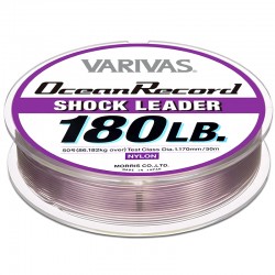 Varivas Ocean Record Shock Leader 50m 180lb (50-1.17mm) Misty Purple