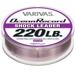 Varivas Ocean Record Shock Leader 50m 220lb (60-1.28mm) Misty Purple