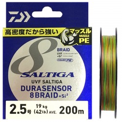 Daiwa Saltiga Durasensor 8 Braid +Si 200m - PE2.5 42lb-19kg
