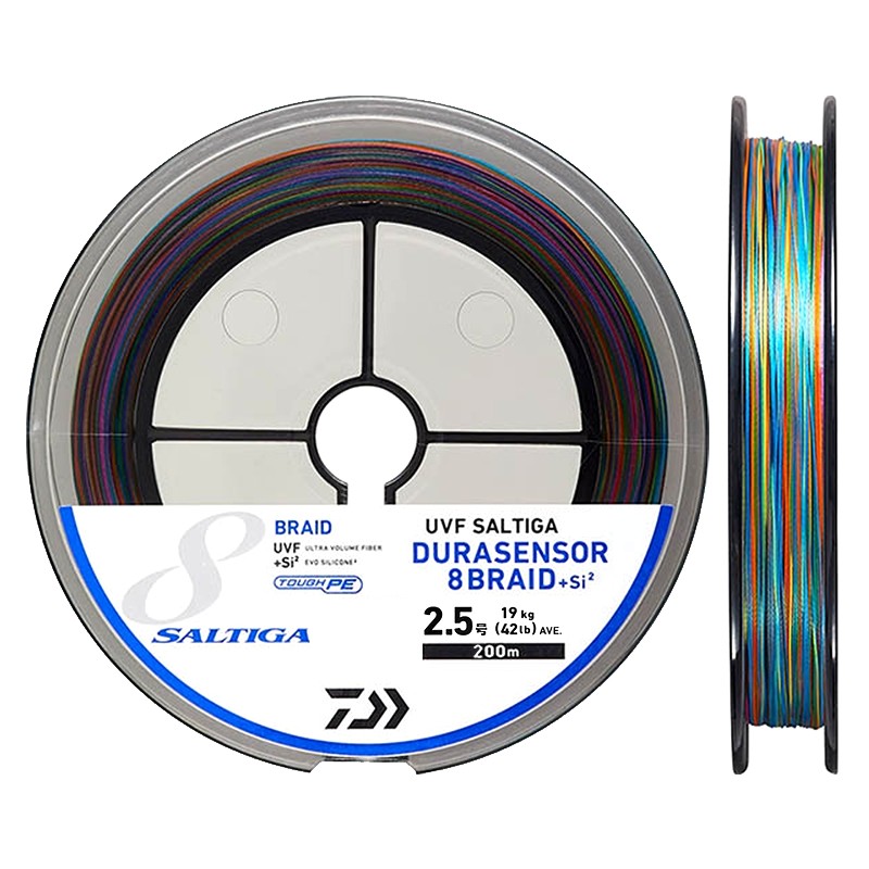 Daiwa Saltiga Durasensor 8 Braid UVF +Si - 200m #2.5 42lb-19kg