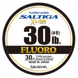 Daiwa Saltiga Xlink Fluoro 30m - 8 (30lb-13.6kg) - 0.470mm