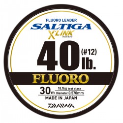Daiwa Saltiga Xlink Fluoro 30m - 12 (40lb-18.1kg) - 0.570mm