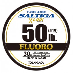 Daiwa Saltiga Xlink Fluoro 30m-15 (50lb-22.7kg)-0.640mm