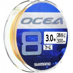 Shimano Ocea 8 300m - PE3.0 63lb-28.6kg (Multicolor)
