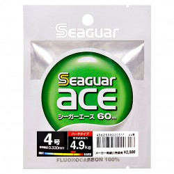 Seaguar Ace Fluororcarbon 60m PE 4 - 4.90kg (Clear)