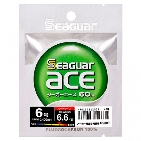 Seaguar Ace Fluororcarbon 60m PE 6 - 6.60kg (Clear)