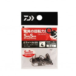 Daiwa D Swivel SaqSas Intersnap Rolling - 4 (5pcs) 