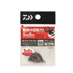 Daiwa D Swivel SaqSas Intersnap Rolling - 10 (5pcs)