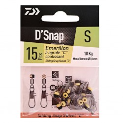 Daiwa D'Snap Sliding Swivel "C" - S (15pcs)