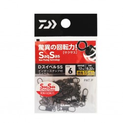 Daiwa D Swivel SaqSas Intersnap Rolling - 6 Value Pack (15pcs)