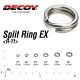 Decoy Split Ring EX R-11 Size 1+ 30lb/14kg (18pcs)