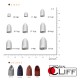 Van Cliff Tungsten Worm Weight 3.5g - Natural (4pcs)