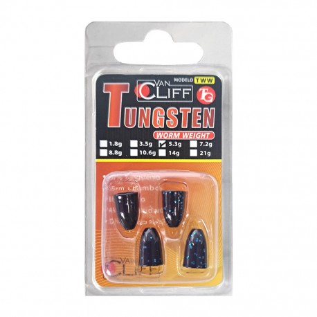 Van Cliff Tungsten Worm Weight 5.3g - Junebug (4pcs)