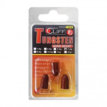 Van Cliff Tungsten Worm Weight 7.2g - Brown (3pcs)