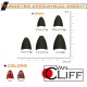 Van Cliff Tungsten Arrowhead Weight 7.2g - Red (3pcs)