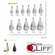 Van Cliff Tungsten Tear Drop Shot 28g - Glow (2pcs)