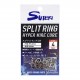 Suteki Split Ring HWC Size 4 60lb/27kg (22pcs)