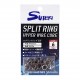 Suteki Split Ring HWC Size 6 97lb/44kg (15pcs)