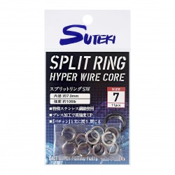 Suteki Split Ring HWC Size 7 106lb/48kg (15pcs)