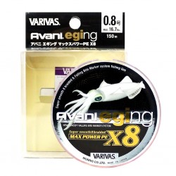 Varivas Avani Eging PE X8 150m (0.8-16.7lb) - White