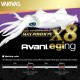 Varivas Avani Eging PE X8 150m (0.8-16.7lb) - White