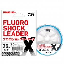 Daiwa Fluoro Shock Leader X Size 7-0.435mm (25Lb-11.34kg) 20m