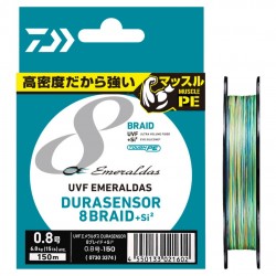 Daiwa UVF Emeraldas Durasensor X8+Si2 - PE 0.8 - 150m - Multicolor