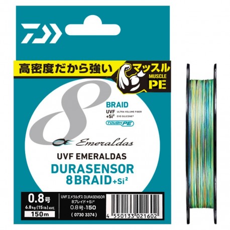 Daiwa UVF Emeraldas Durasensor X8+Si2 - PE 0.8 - 150m - Multicolor