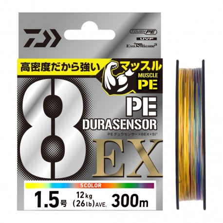 Daiwa UVF PE Durasensor 8EX+Si3  PE1.5 300m - Multicolor