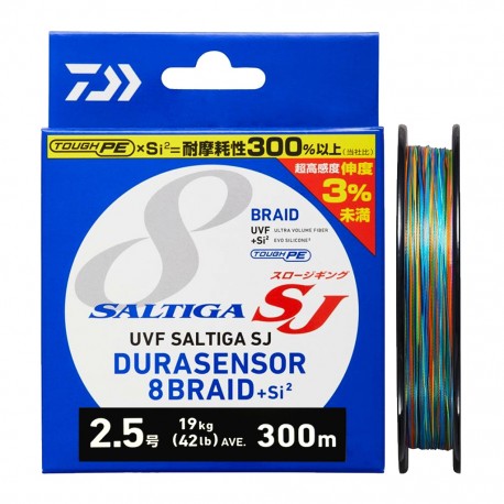 Daiwa Saltiga Durasensor 8 Braid +Si 300m - PE2.5 42lb-19kg